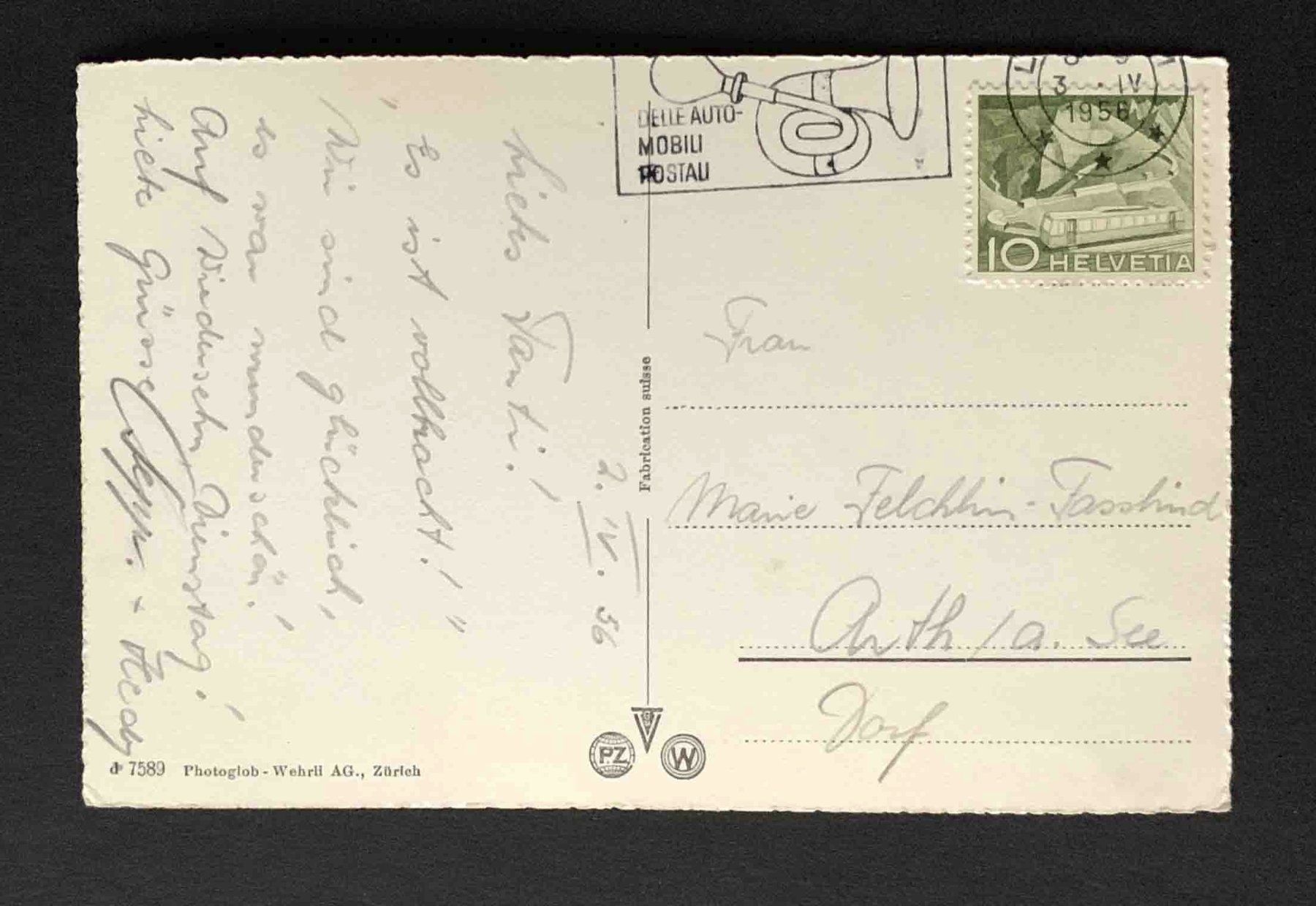 Cartoline postali: AK Locarno Madonna del Sasso – Usato da Goldau venduto da artelier1 1