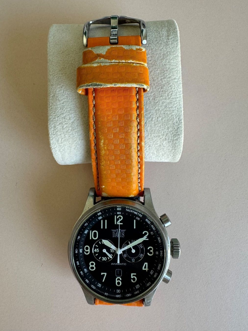 Orologi: Uhr Tachometer Davis, Aviamatic, 45 mm, mit Datumsanzeige – Usato da Zürich venduto da syl78 1