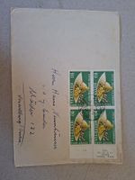 Brief 1955: Viererblock "Fête des Vignerons" mit Randnummer