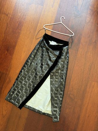 Jupe longue en velours Yolancris à motifs taille-M