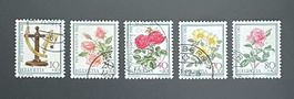 1982 PJ Tag der Briefmarke, Rosen II ʘ J281-285