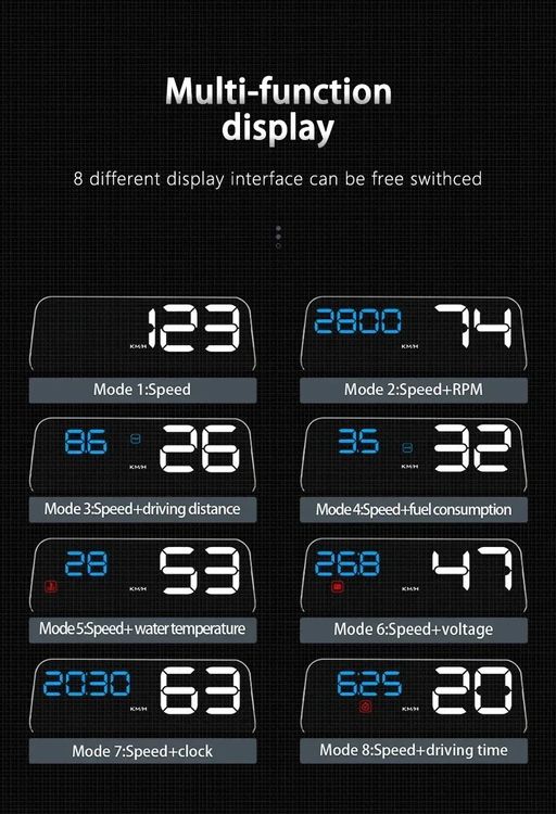 NEU OBD2 EUOBD Head Up Display HUD / Affichage Tête Haute (Neu und ...