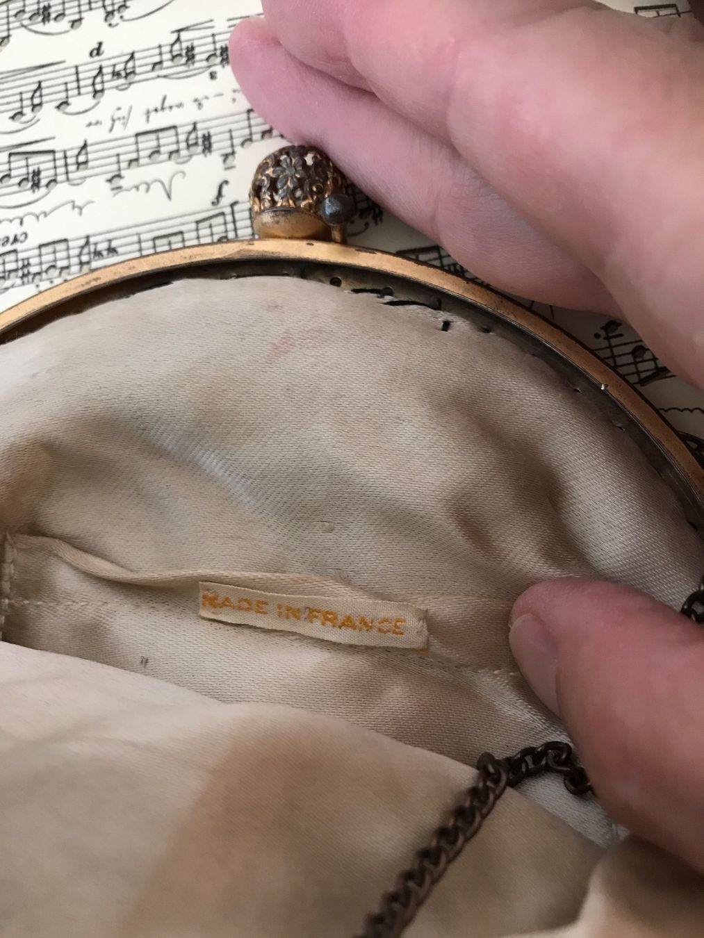 Borse da donna: Vintage Handtasche mit Kette – Usato da Rapperswil SG venduto da cosiba01 3