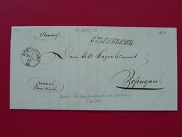 1859: Brief ohne MARKE: STAFFELBACH + SCHÖFTLAND (AG) sauber