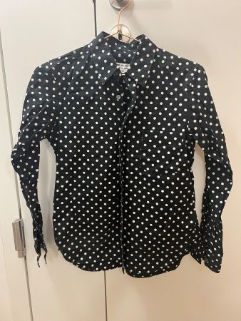 Comme Des Garçons Play Polka Dot Hemd Bluse Blouse Size XS