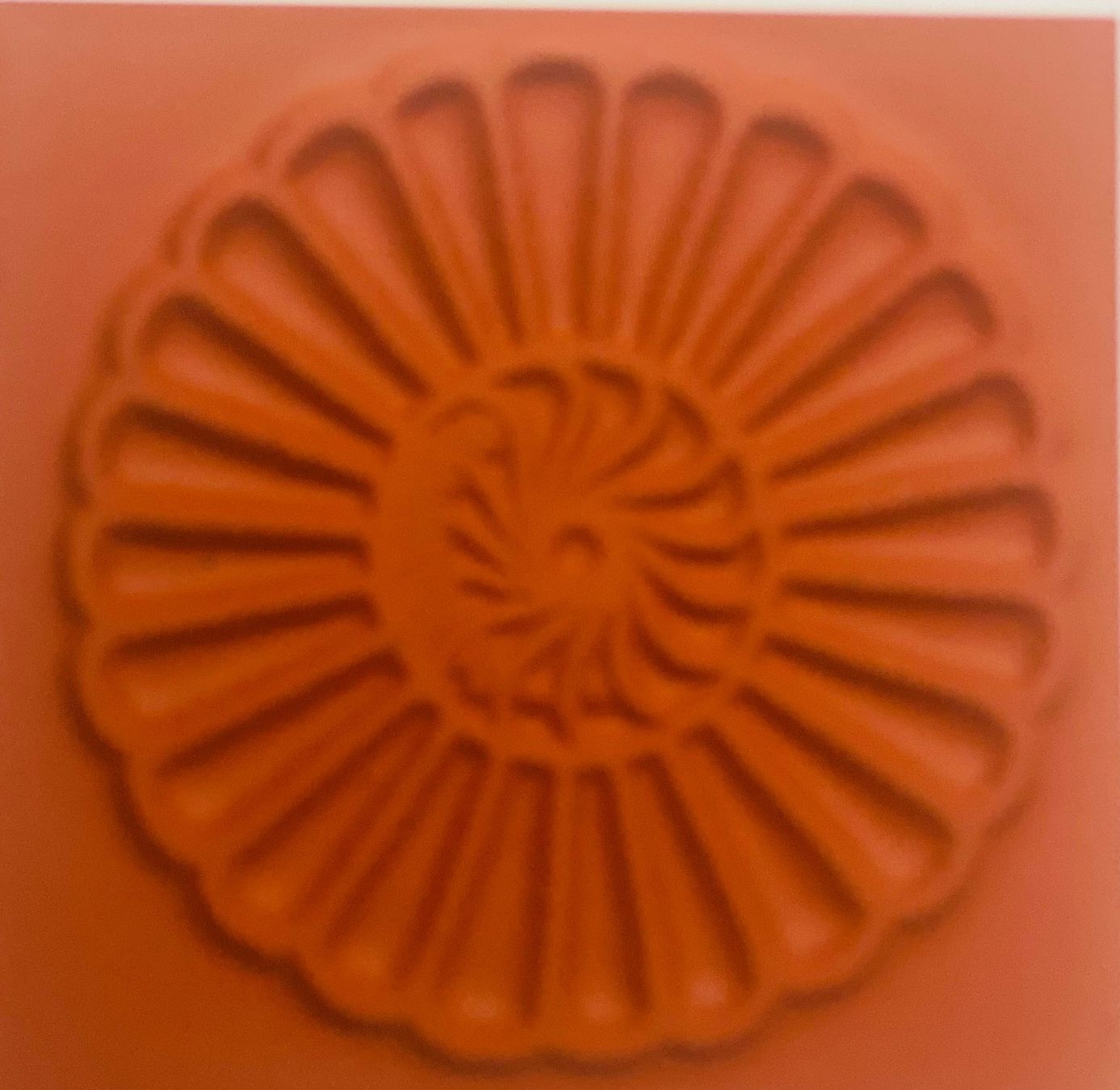 Timbri: Deep Red "Rosette Flower" Cling Rubber Stamp – Nuovo e nell'imballaggio originale da Wichtrach venduto da Mona1994 1