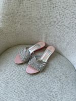 GINA mules roses à strass (taille-38,5)