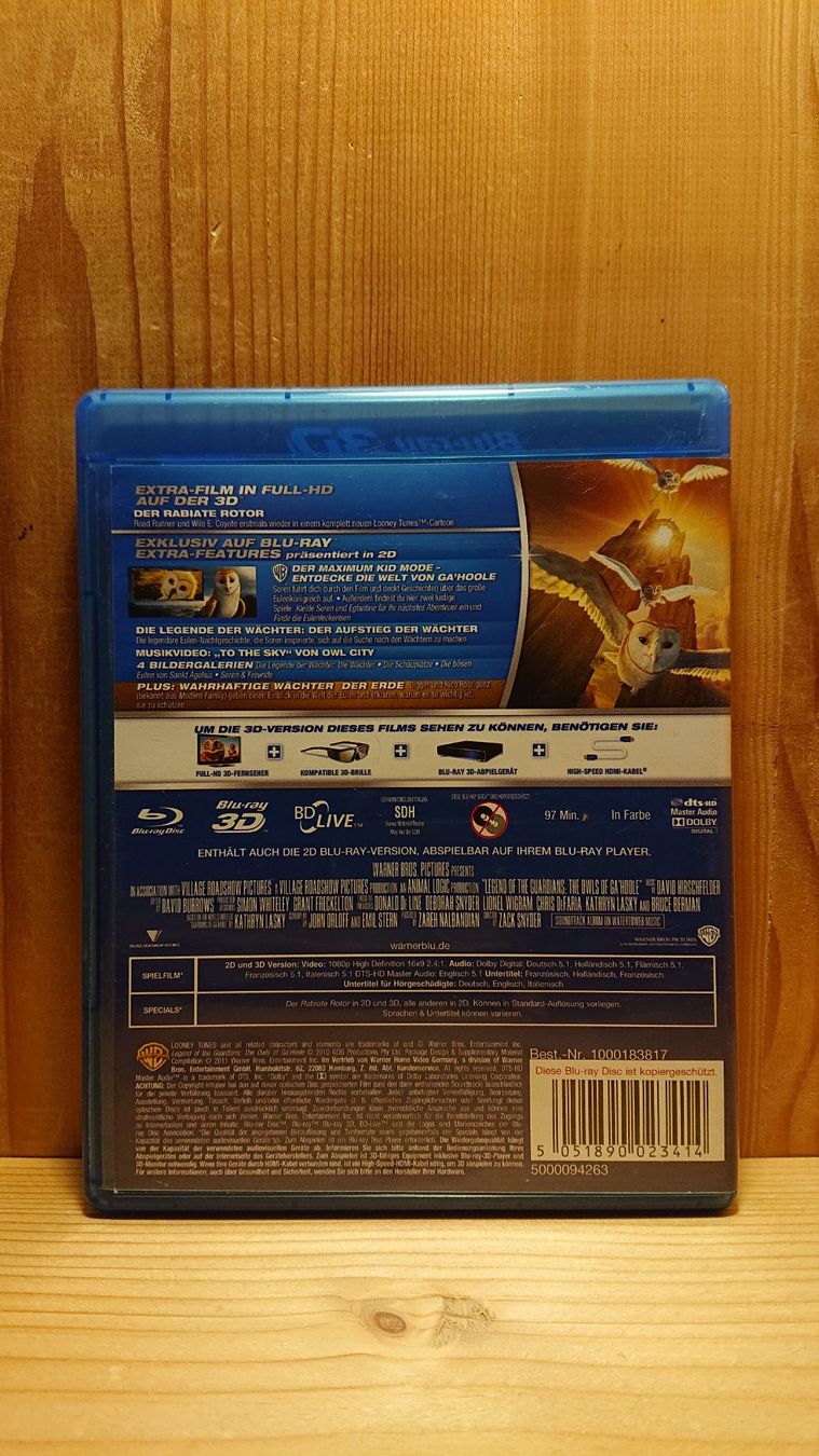 Tutti i DVDs: DIE LEGENDE DER WÄCHTER in 3D und 2D Blu-Ray – Usato da Wilderswil venduto da Exebub 1