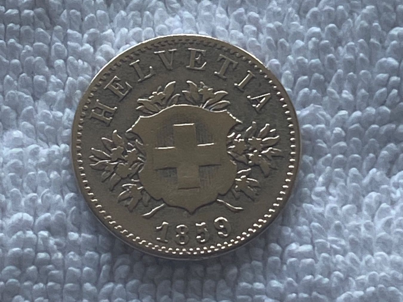 Tutti le monete: 20 centimes/rappen 1859 – Usato da Nyon venduto da Ilmi09