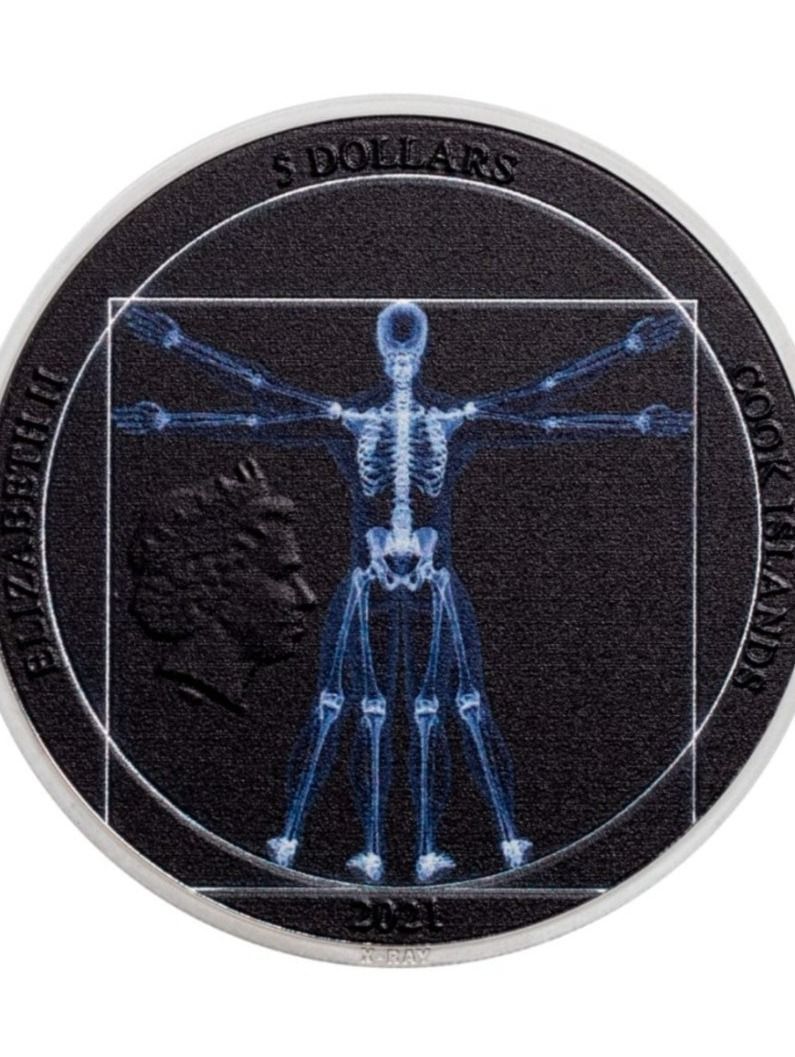 Alle Münzen: VITRUVIAN MAN 999 Silbermünze – Neu und originalverpackt aus Grenchen von BR2358 1