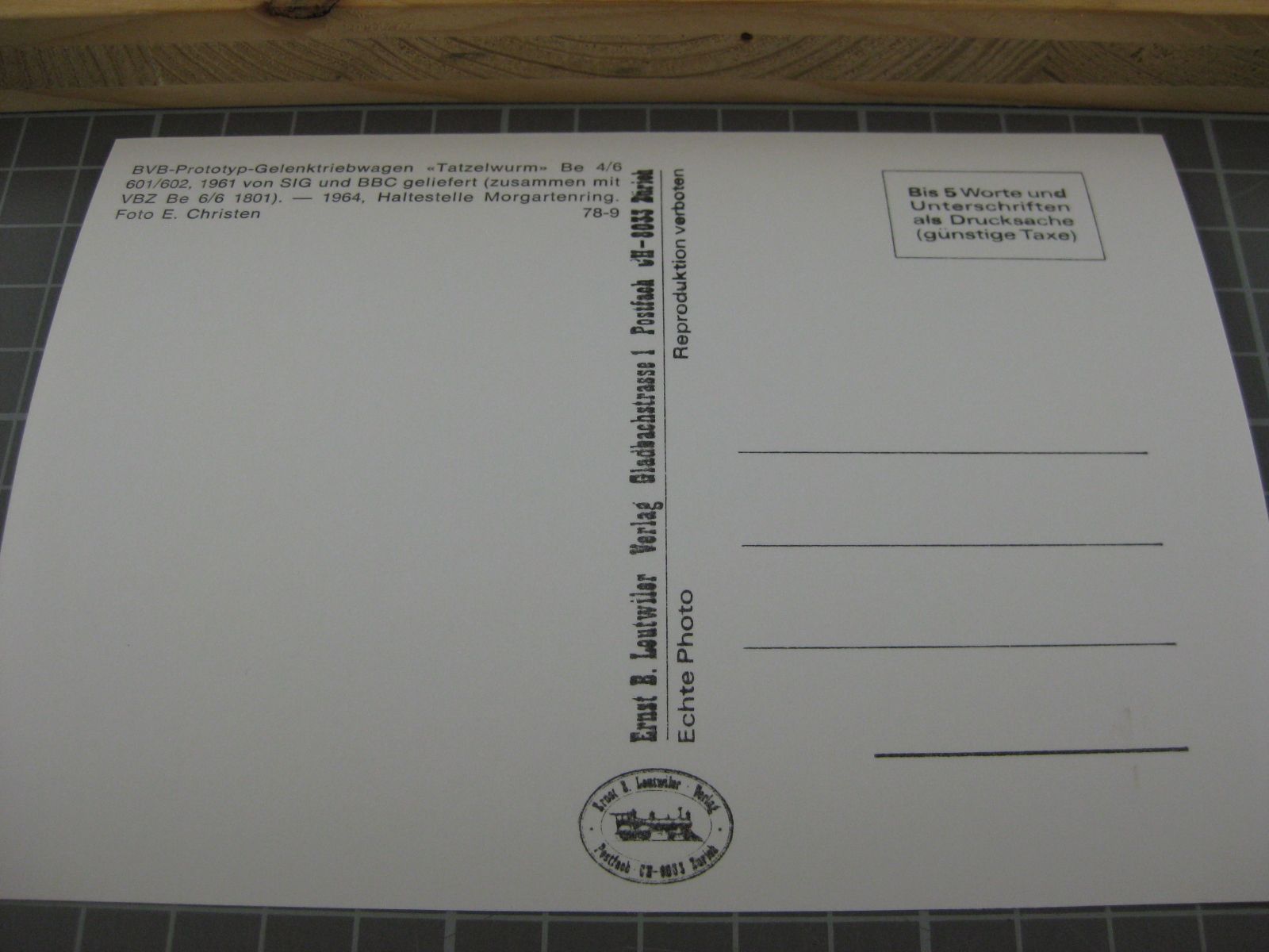 Cartoline postali: AK Basel Morgartenring mit Tram – Nuovo (secondo la descrizione) da Malters venduto da Marosko 1
