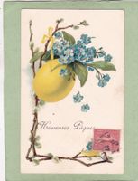 Frankreich Heureuses Pâques Ei Blumen 1907