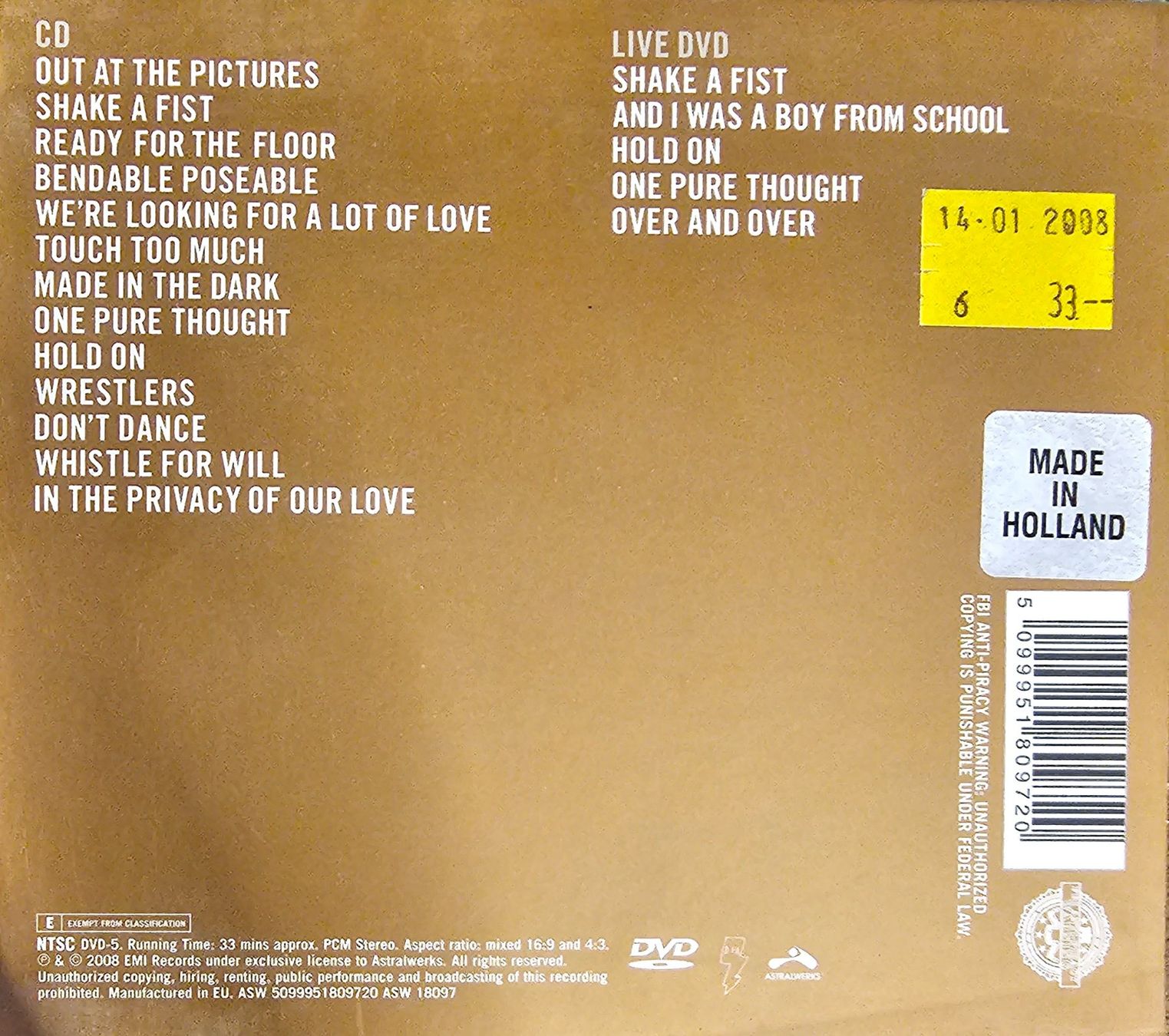 CDs: Hot Chip – Made In The Dark – Gebraucht aus Wahlen b. Laufen von Cg10 1