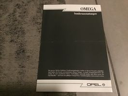 Opel Omega Verkaufsprospekt Sonderausstattungen Okt. 1986
