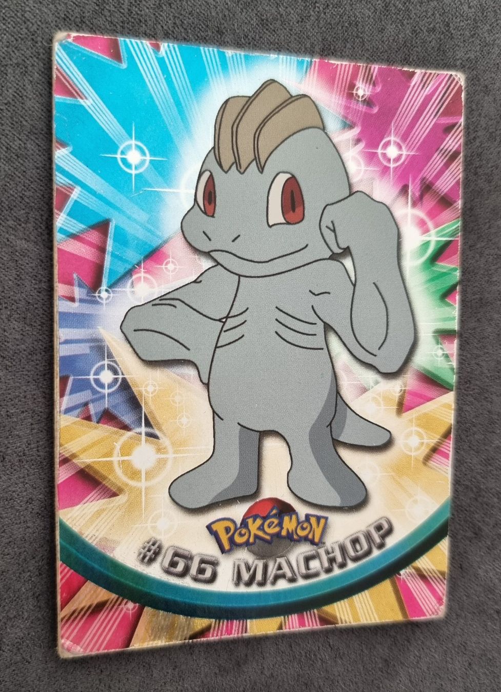 Pokémon Sammelbilder & Trading cards: Pokémon Topps Holo blau #66 Machop / Machollo – Gebraucht aus Roggwil BE von S_Cards 1