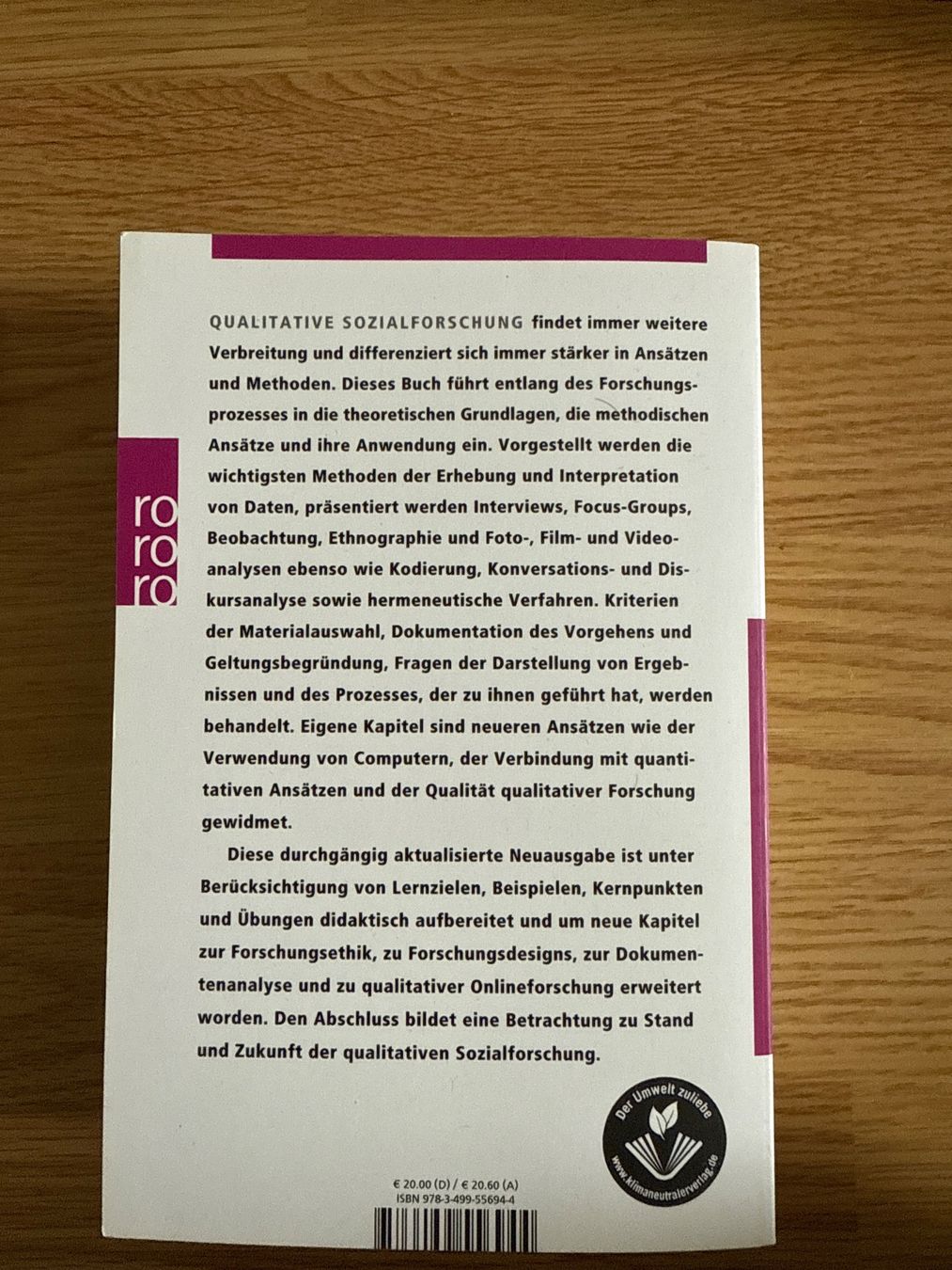 Libri: Qualitative Sozialforschung - eine Einführung – Usato da Pratteln venduto da kha_6ry6 1