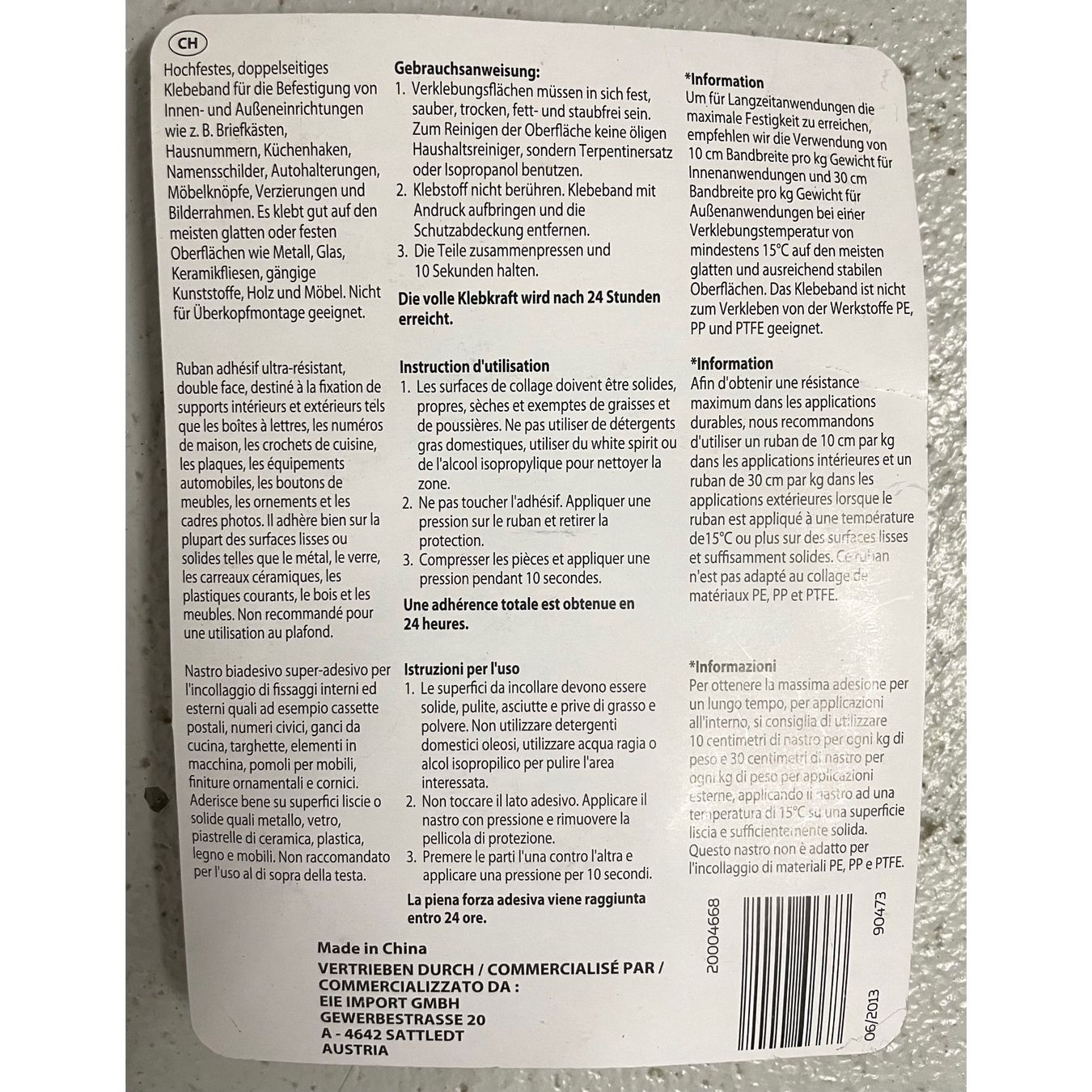 Sticker: Doppelseitiges Klebeband, Work Zone – Nuovo e nell'imballaggio originale da Amriswil venduto da fit8580 1