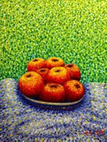 Äpfel (Öl auf Leinwand) Nr. 265