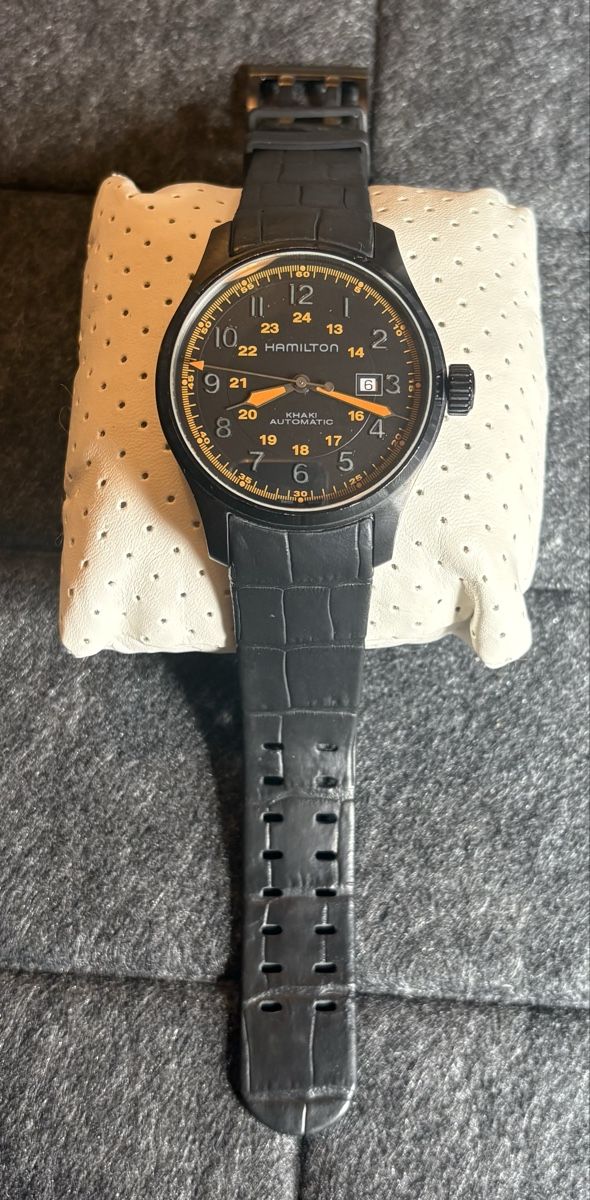 Hamilton Orologi: Hamilton Khaki Automatic Herrenuhr – Nuovo (secondo la descrizione) da Küssnacht am Rigi venduto da Hannibal06