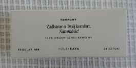 Your KAYA Bio-Tampons Regular (48 Stück), 100% Bio-Baumwolle
