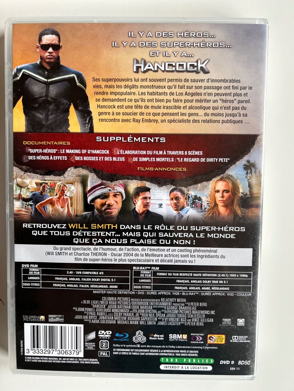 Tutti i DVDs: HANCOCK (WILL SMITH) – Usato da St-Cierges venduto da Crisi53 1