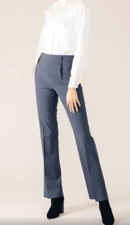 Tailleur bleu pétrole, marque 17h10, taille 34