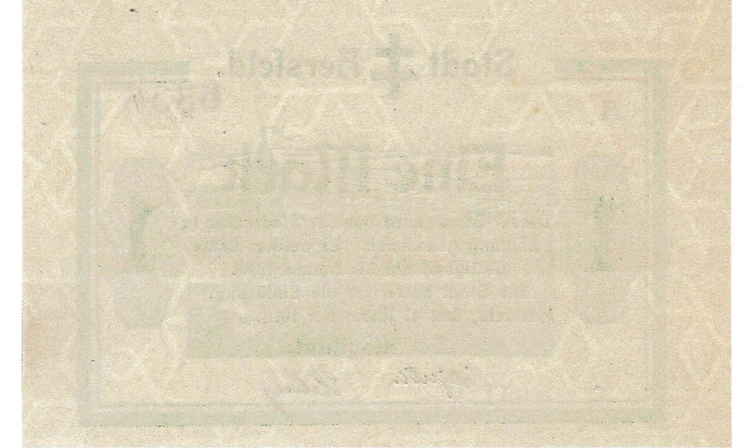 Banconote: Hersfeld 1 Mark 04.11.1918 VZ+-VZ++ – Usato da Steffisburg venduto da ber_8htf 1