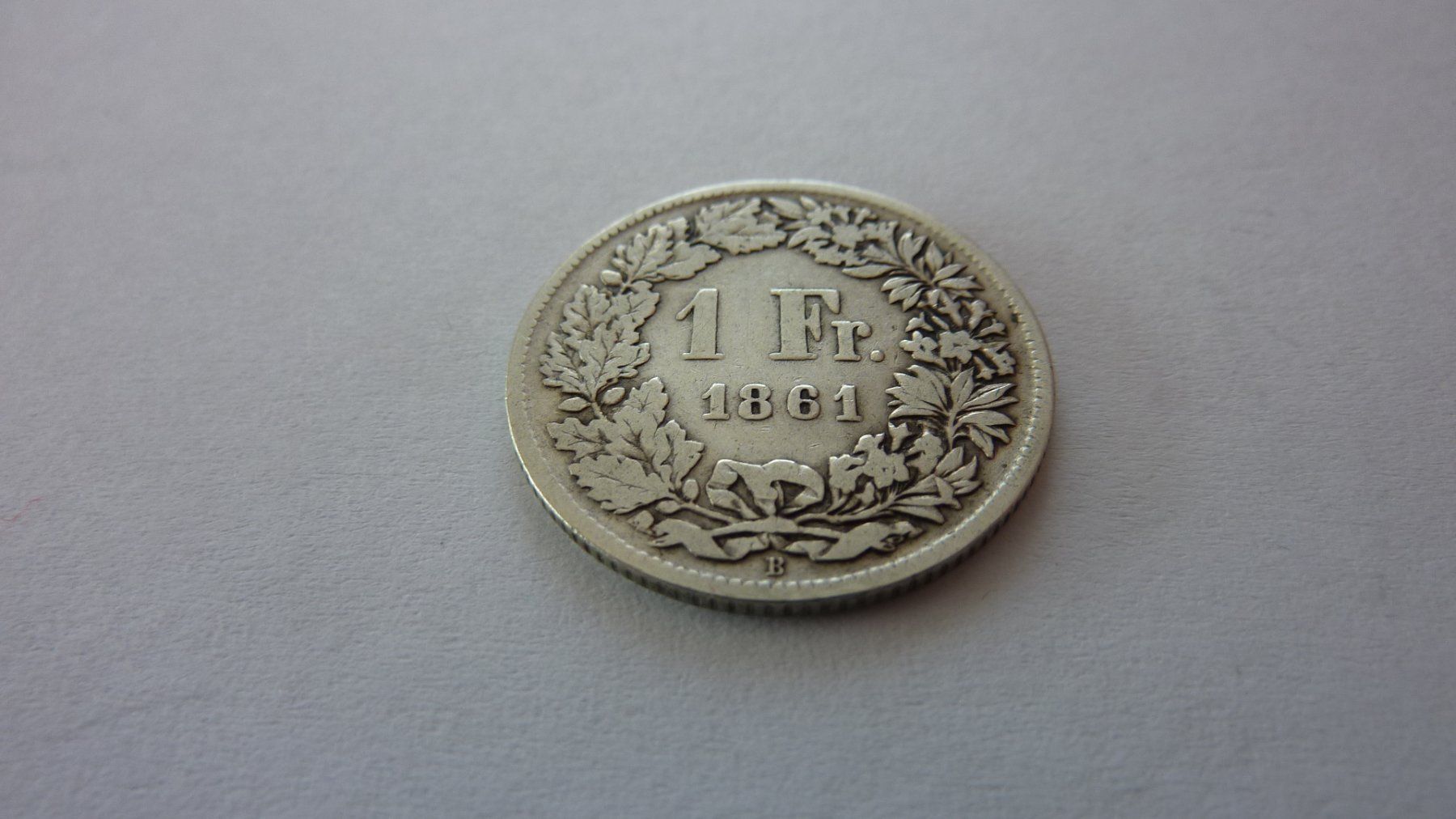 Alle Münzen: Uralter Einfränkler 1861, sehr schön – Gebraucht aus Birrwil von Schnaepli 5