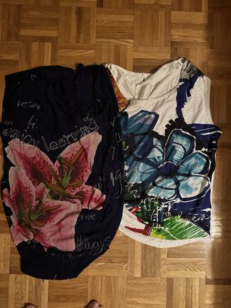 Lot de deux hauts desigual taille L
