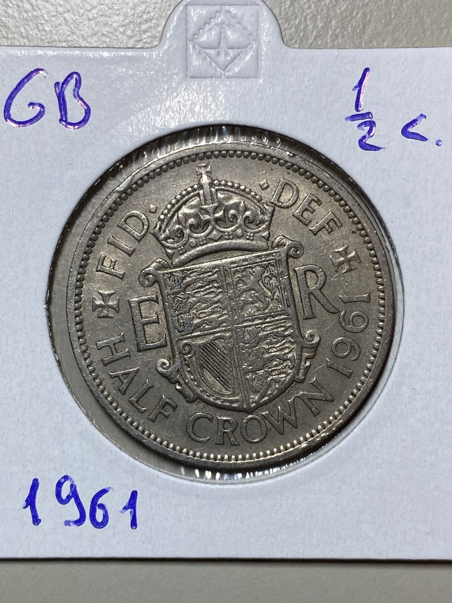 Tutti le monete: GB - 1/2 couronne - 1961 – Usato da Payerne venduto da Mike1682