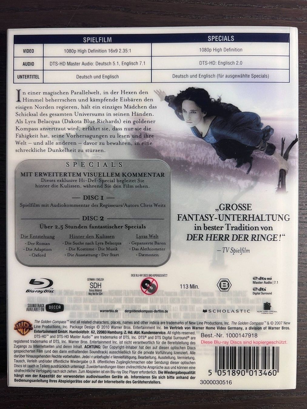 Tutti i DVDs: Der Goldene Kompass - Mediabook – Usato da Zürich venduto da Blu-ray_ZH 1