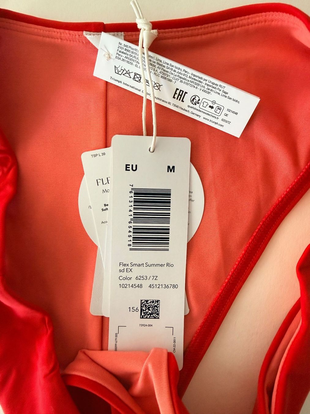 Triumph Costumi da bagno & Bikini: TRIUMPH, Bikini-Slip FLEX SMART SUMMER, Grösse M, Farbe Rot – Nuovo e nell'imballaggio originale da Rudolfstetten venduto da gst_g7xl 1