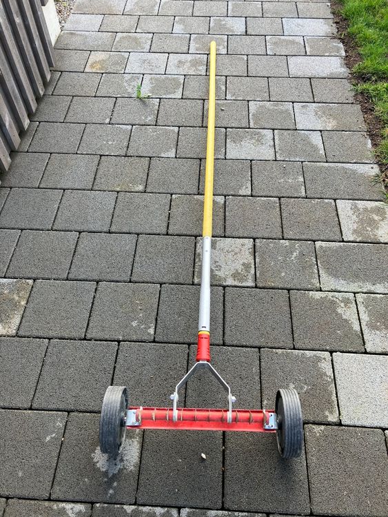 Vertikutierer Rechen Mit Stiel 170cm - Metall-Schneidrechen Für Garten & Rasen