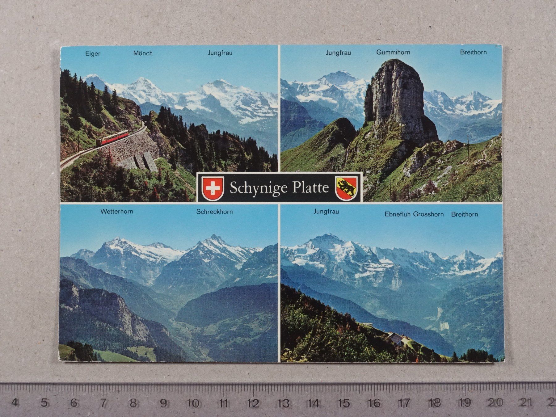 Cartoline postali: Schynige Platte, 1979, Berner Oberland – Usato da Lenzburg venduto da fh1