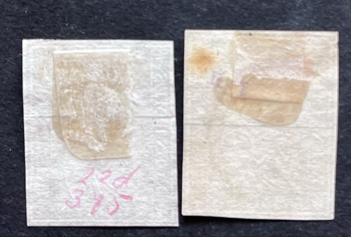 Alle Briefmarken: 2x Strubel 22G Oblitérés Cat. 60.-  – Gebraucht aus Sottens von thigroux 1
