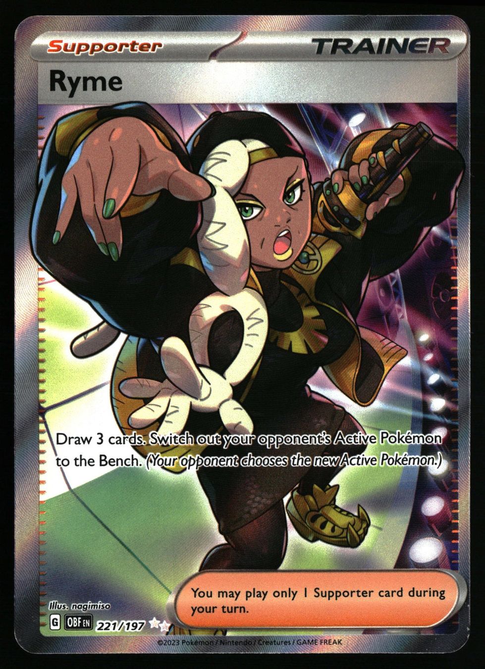 Pokémon Carte collezionabili: Ryme #221 Pokemon Obsidian Flames – Usato da Feuerthalen venduto da Plazatoys