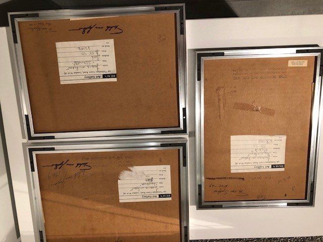 Gemälde: Gemälden Seide 3Stk Gallery Rare sign. – Gebraucht aus Bösingen von Lorak2612 4