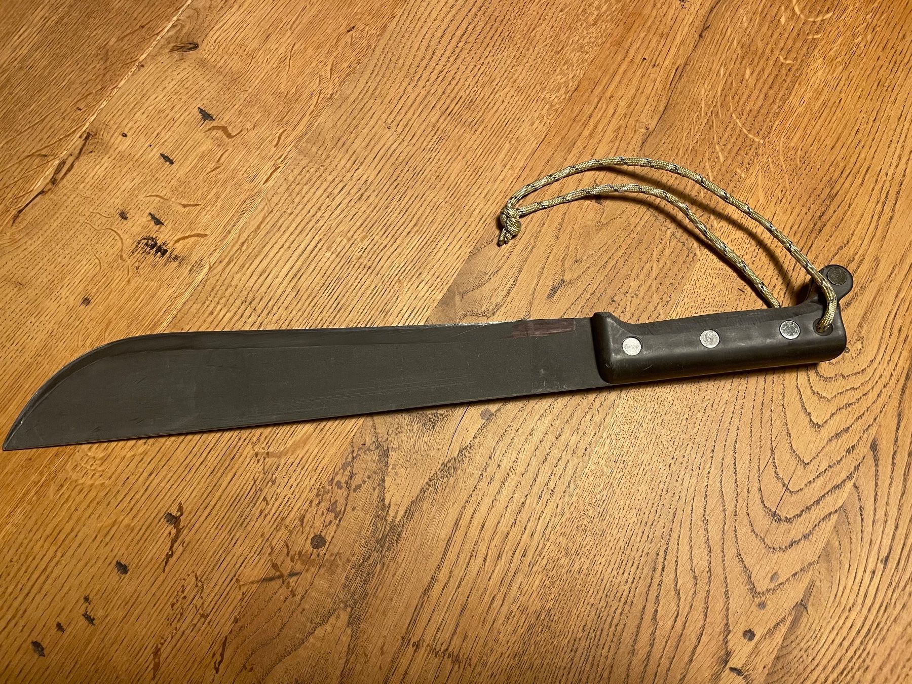 Schweizer Armee Stichwaffen: Machette Ontario Knife US – Gebraucht aus Oberbütschel von Woodie2005 1