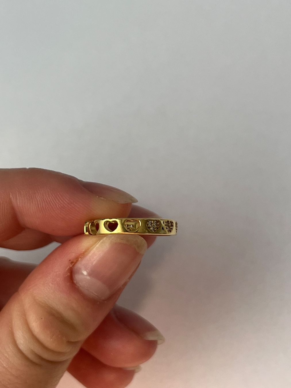 Ringe: RING GOLD HERZEN MIT STEINEN – Gebraucht aus Birsfelden von tam_t8t8 2