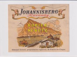 Etikette - Johannisberg Ravanay /bd