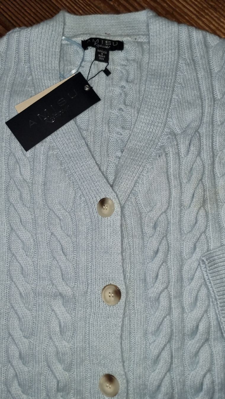 Giacche: Neue Strickjacke gr M hellblau kuschelig warm – Nuovo e nell'imballaggio originale da Wigoltingen venduto da Zuckerfee84 1