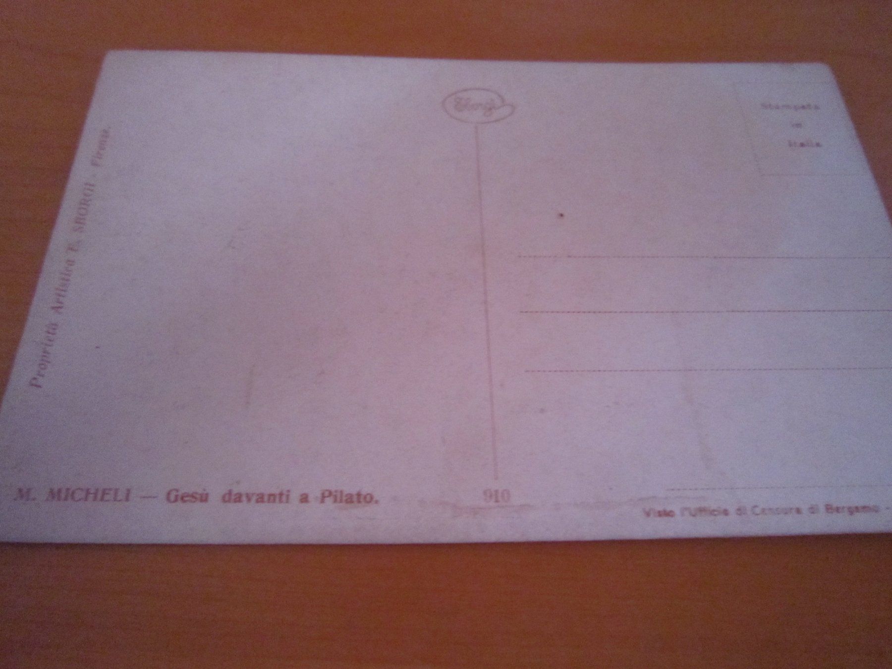 Cartoline postali: No16 Antike POstkarten FIRENZE AB NUR 75 RP – Usato da Gordola venduto da Polentaefung 2