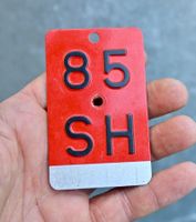 Velonummer SH von 1985 - Schaffhausen - SH 85