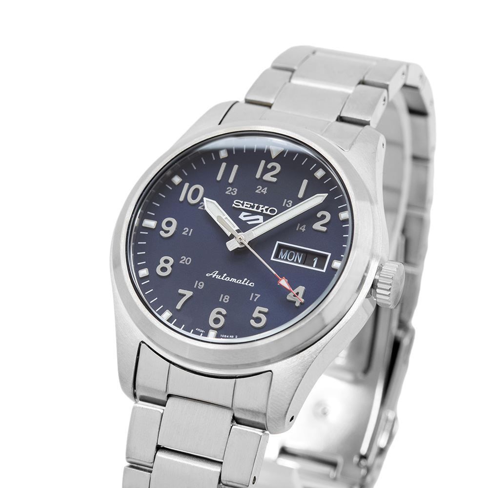 Seiko Orologi: Seiko SRPG29K1 5 Sport Blue Dial – Nuovo (secondo la descrizione) da Schindellegi venduto da harveystore 4
