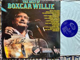 LP  Country UK signiert The Best Of Boxcar Willie  GEWASCHEN