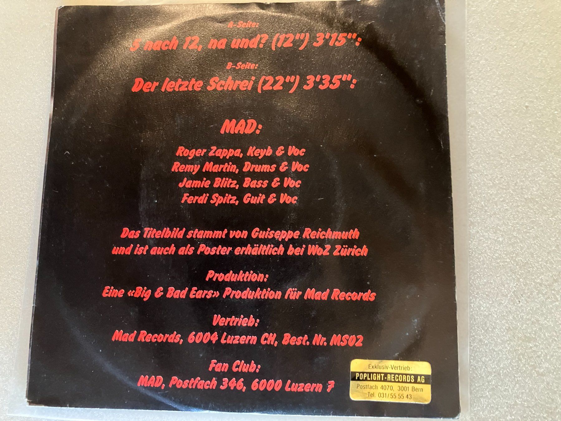 Dischi in vinile: Mad – Usato da Aarwangen venduto da Jukebox3 2