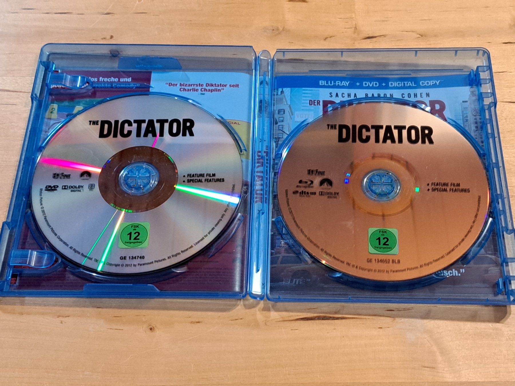 Tutti i DVDs: Blu-Ray + DVD Der Diktator mit Sacha Baron Cohen, 2-Disc – Nuovo (secondo la descrizione) da Unterseen venduto da Kanica 2