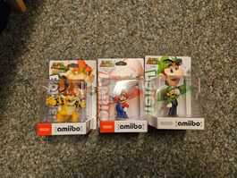 Nintendo Amiibo Figuren: Mario, Luigi und Bowser, Neu!