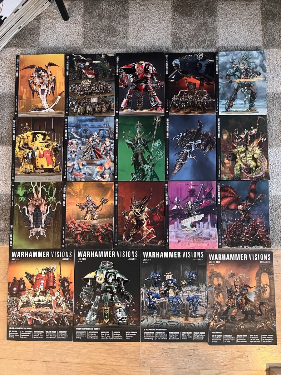 Bücher: Warhammer Vision Ausgabe 1-19 Games Workshop Tapletop – Gebraucht aus Lauterbrunnen von jul_5jfm