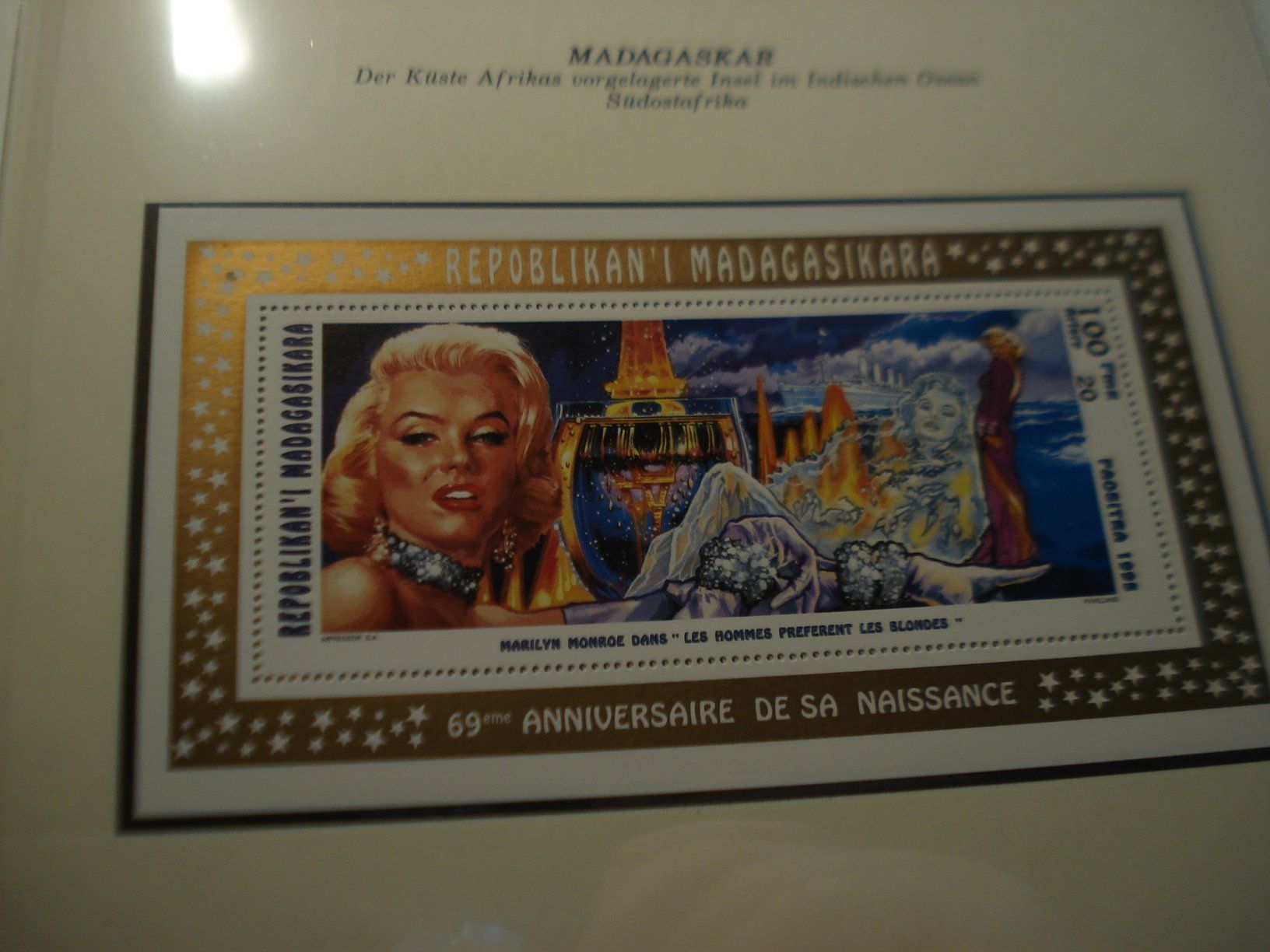 Tutti i francobolli: Madagaskar, Set Marylin Monroe, 5 Blocks + Satz ** – Usato da Niederwil AG venduto da morostahu 2
